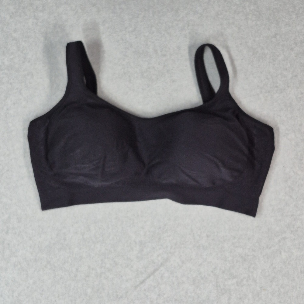 Shapermint Women Bra 3XL Black‎ Essentials T Shirt Wireless Strap